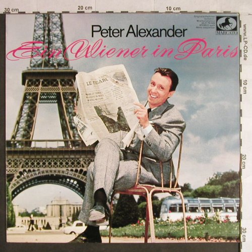 Alexander,Peter: Ein Wiener In Paris, vg+/m-, Marcato(75 569), D,  - LP - H1425 - 5,00 Euro