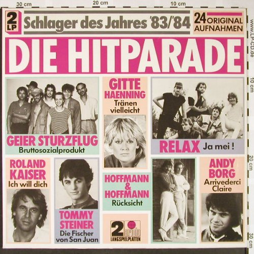 V.A.Die Hitparade: Schlager des Jahres '83/'84, Ariola(302 265-370), D, 1983 - 2LP - H1603 - 5,00 Euro