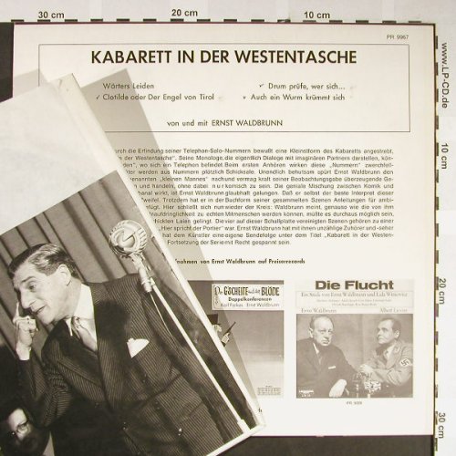 Waldbrunn,Ernst: Kabarett in der Westentasche, Preiser Records(PR 9967), A,woc,stoc,  - LP - H2066 - 7,50 Euro