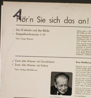 Farkas,Karl - Ernst Waldbrunn: Hör'n Sie sich das an !,stoc,woc, Preiser Records(PR 3131), A,  - LP - H2067 - 7,50 Euro