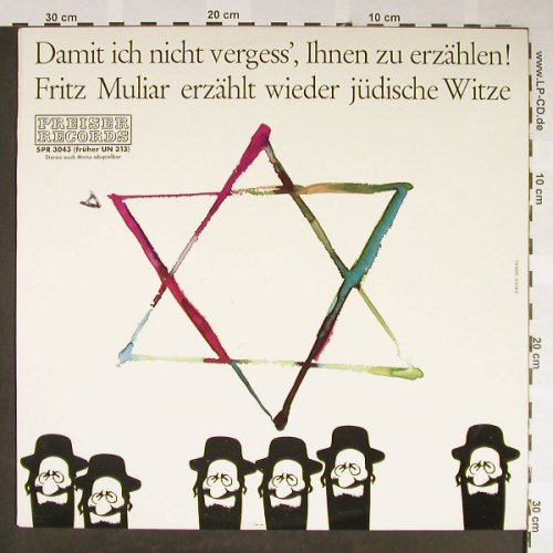 Muliar,Fritz: Damit ich nicht vergess',Ihnen zu e, Preiser Records(SPR 3043), A, vg+/vg+, 1965 - LP - H2072 - 7,50 Euro