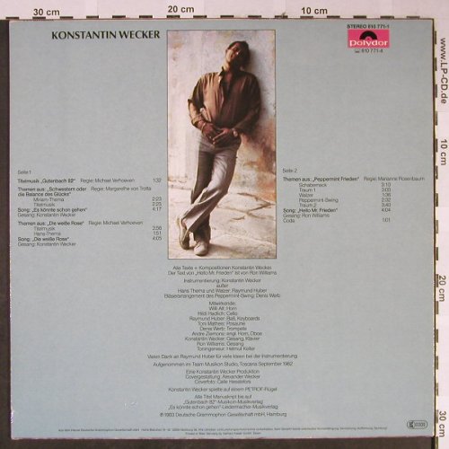 Wecker,Konstantin: Filmmusiken, Polydor(810 771-1), D, 1983 - LP - H2300 - 5,00 Euro