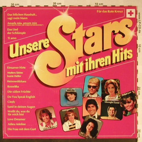 V.A.Unsere Stars mit ihren Hits: M.Rosenberg...Vader Abraham, Rotes Kreuz(6839 010), D, 1977 - LP - H2375 - 4,00 Euro