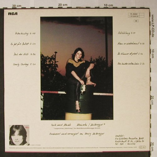 Meinecke,Ulla: Nächte Lang, RCA(PL 28454), D, 1981 - LP - H2434 - 5,00 Euro
