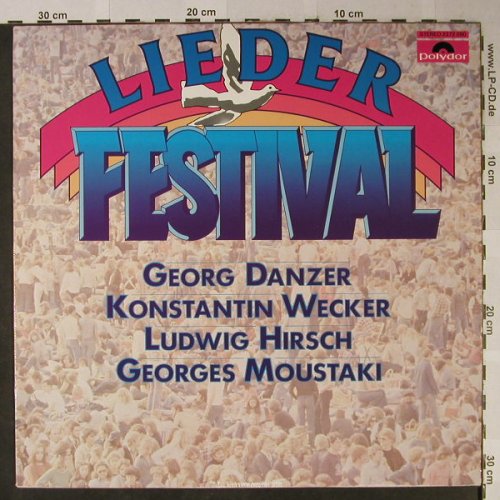 V.A.Lieder Festival: Danzer...Moustaki, Polydor(2372 090), D,  - LP - H2482 - 4,00 Euro