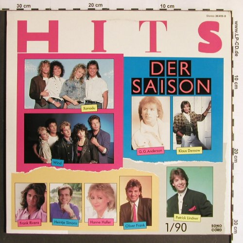 V.A.Hits der Saison 1/90: Xanadu...Karel Gott, Foc, Sonocord(36 419-0), D, 1990 - 2LP - H2581 - 4,00 Euro