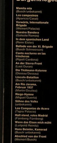 Busch,Ernst: 2, Lieder des span.Bürgerkriegs, Pläne(S 77102), D,  - LP - H2605 - 4,00 Euro