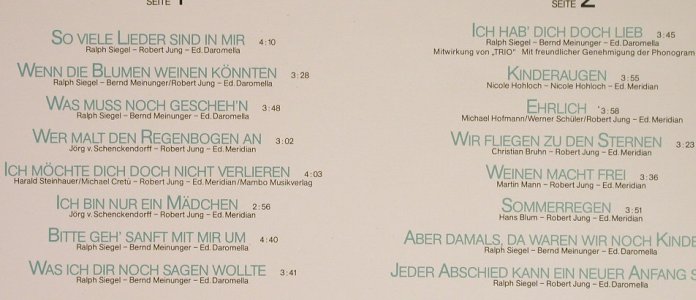 Nicole: So Viele Lieder Sind In Mir,Club-Ed, Jupiter(46 739 9), D, 1983 - LP - H276 - 5,00 Euro
