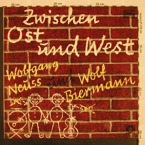 Neuss,Wolfgang und Wolf Biermann: Zwischen Ost und West, vg+/m-, Philips, DSC(H 815), D,  - LP - H2800 - 17,50 Euro