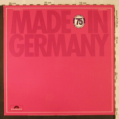 V.A.Made in Germany: Mario Lehner...H.vanVeen,Sonderpres, Polydor(2809 017), D, 1975 - LP - H2989 - 9,00 Euro