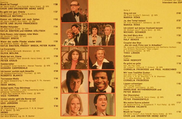V.A.Musik Ist Trumpf: Die großen Schlager aus, EMI(C 048-29 675), D, 1976 - LP - H301 - 3,00 Euro