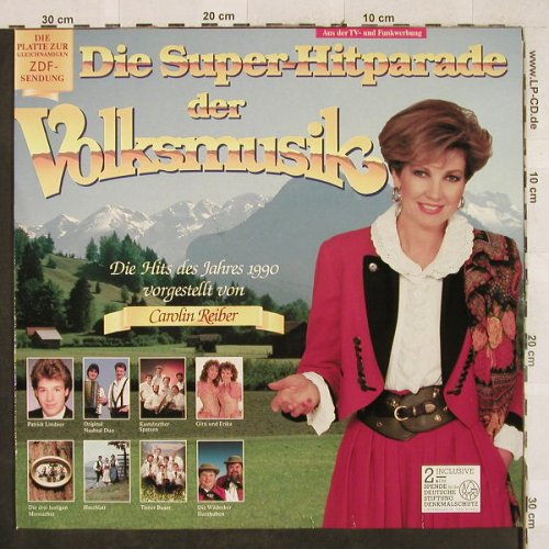 V.A.Super-Hitparade der Volksmusik: P.Lindner...Nena . - Carolin Reiber, Polystar(847 592-1), D, 1990 - LP - H3175 - 4,00 Euro
