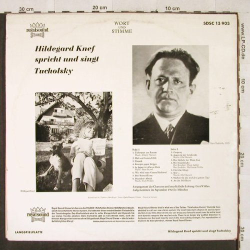 Knef,Hildegard: Spricht & Singt Tucholsky, Decca(SDSC 13 903), D, 1964 - LP - H3341 - 9,00 Euro