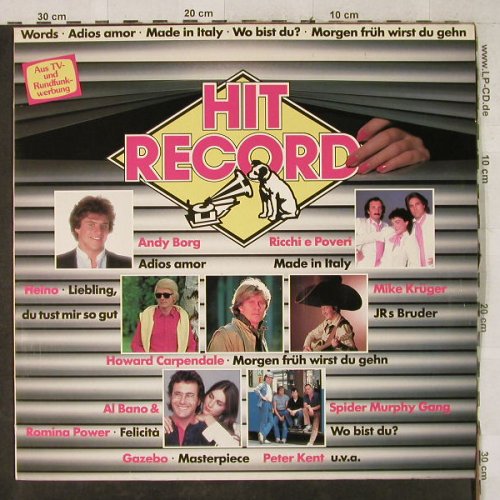 V.A.Hit Record: Andy Borg...Gazebo, EMI(086-78 210), D, 1982 - LP - H3920 - 4,00 Euro