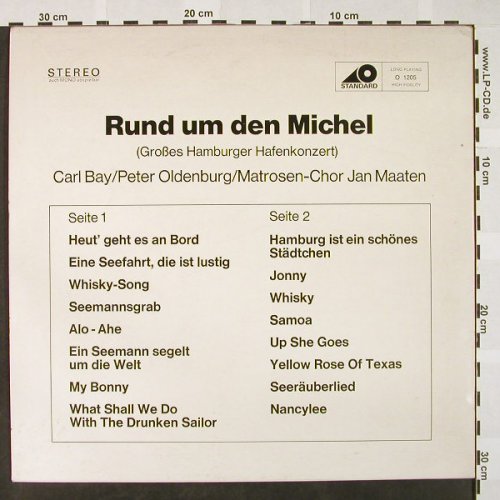 V.A.Rund um den Michel: Carl Bay,P.Oldenburg,Chor JanMaaten, Standard(O 1205), D, 1968 - LP - H4161 - 6,00 Euro