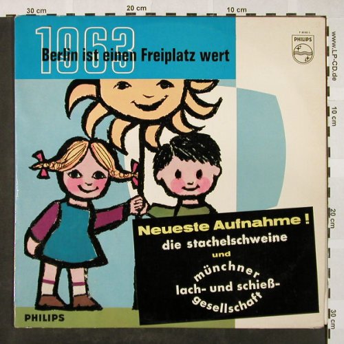 Stachelschweine/Münchener Lach: 1963Berlin Ist Einen Freiplatz Wert, Philips(P 48 053 L), D, VG+/vg+, 1963 - LP - H4231 - 5,00 Euro