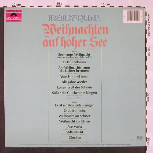 Quinn,Freddy: Weihnachten auf hoher See,Ri, Polydor(815 212-1), D, 1964 - LP - H4443 - 5,50 Euro