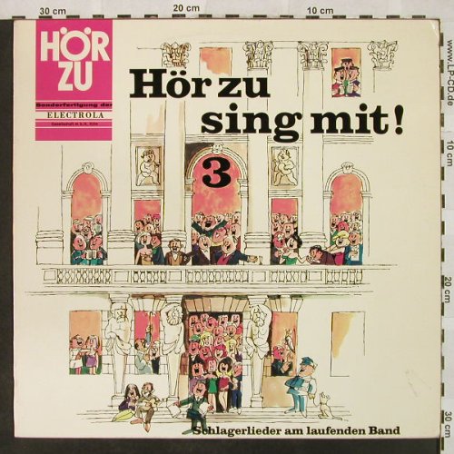V.A.Hör Zu-sing mit! 3: Schlagerlieder am laufenden Band, HörZu(SHZE 211), D,  - LP - H4905 - 5,50 Euro