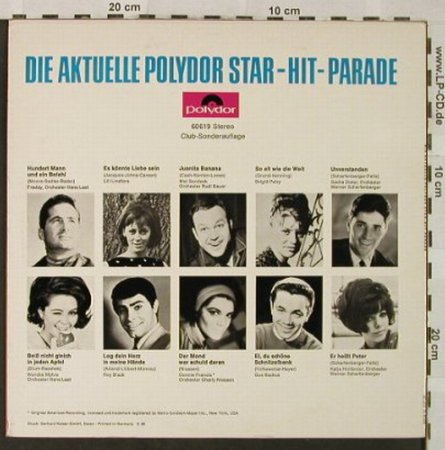 V.A.Die Aktuelle Polydor Star-Hit-: Parade-Freddy..Katja Holländer, Polydor,Club Ed.(60 619), D, vg+/m-, 1966 - 10inch - H4937 - 5,00 Euro