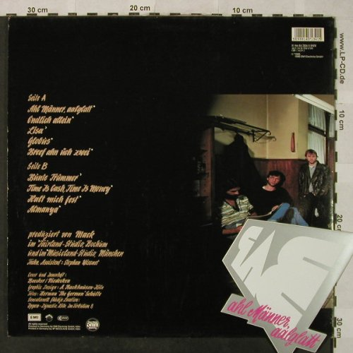 BAP: Ahl Männer,Aalglatt, Foc + Sticker, EMI(14 7134 1), D, 1986 - LPgx - H5136 - 6,50 Euro