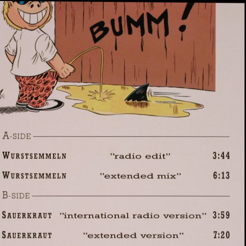 Jonny Bumm: Wurstsemmeln*4, Promo, Blush  Musterplatte (87005), D Typ: 12" Best.-Nr.: H5549 Preis: 1,00 Euro