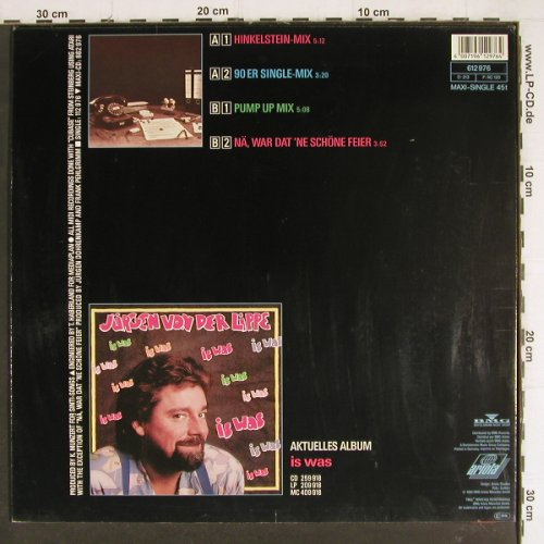 von der Lippe,Jürgen: Beamten Rap*3+1, Hinkelstein-Mix, Ariola(612 976), D, m-/vg+, 1990 - 12inch - H5550 - 1,00 Euro