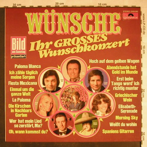 V.A.Wüsche-Ihr GrossesWunschkonzert: Max Greger...Wenke Myhre, Polydor/BILD(2459 060), D,  - LP - H7818 - 4,00 Euro
