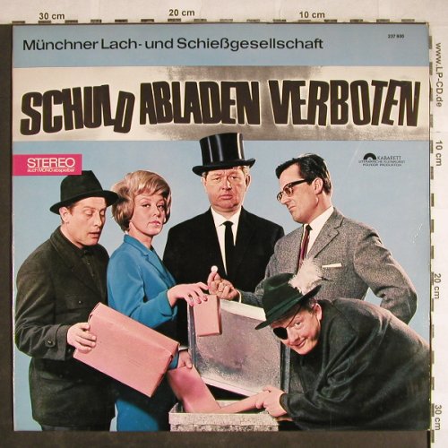 Münchner Lach-u.Schießgesellschaft: Schuld Abladen Verboten,Tr.1.1VG-, Polydor(237 800), D, 1965 - LP - H7935 - 5,00 Euro