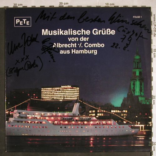 Albrecht % Combo: Musikalische Grüße aus Hamburg, Pete, singn.(66.21 825-01), D,Folge 1,  - LP - H8025 - 6,00 Euro