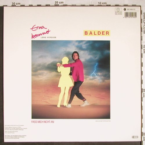Balder: Erna kommt / Fass mich nicht an, Ariola(601 480-213), D, 1984 - 12inch - H8071 - 1,00 Euro
