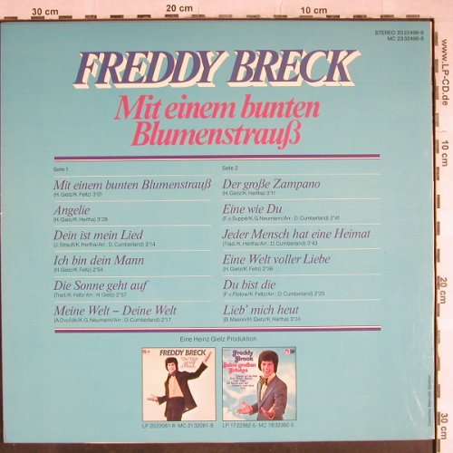 Breck,Freddy: Mit einem bunten Blumenstrauß, BASF/Cornet(20 22498-6), D, 1975 - LP - H8104 - 5,50 Euro