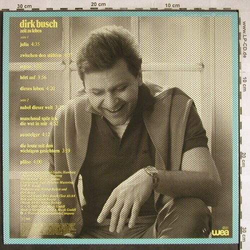 Busch,Dirk: Zeit zu Leben, WEA(24-0119-1), D, 1983 - LP - H8107 - 4,00 Euro