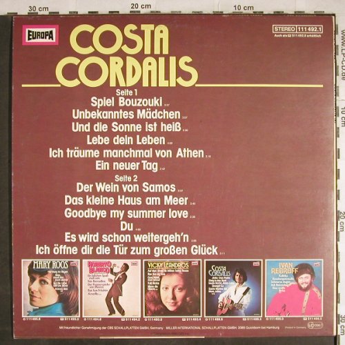 Cordalis,Costa: Same (2), Europa(111 492.1), D, 1980 - LP - H8137 - 4,00 Euro
