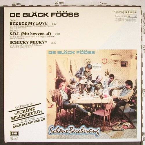 De Bläck Fööss: Bye Bye My Love, EMI(14 7112 6), D, 1985 - 12inch - H8169 - 4,00 Euro