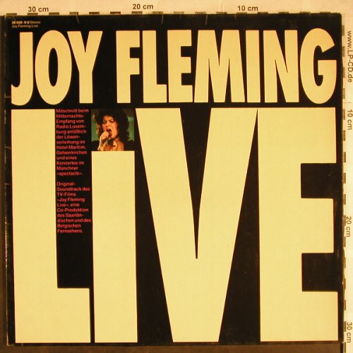 Fleming,Joy: Live, Foc, Intercord(26 020-8 U), D, 1974 - LP - H8278 - 5,00 Euro