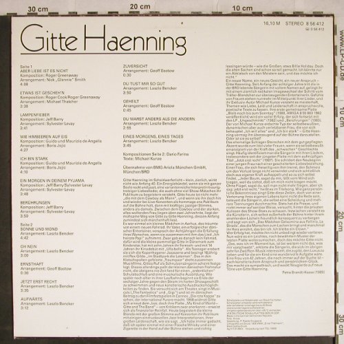 Gitte Haenning: Same, Amiga(8 56 412), DDR, 1989 - LP - H8311 - 4,00 Euro