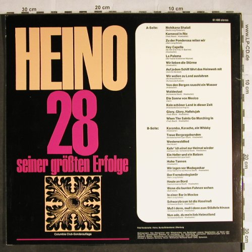 Heino: 28 Seiner Grössten Erfolge, S*R(61 488), D,  - LP - H8336 - 4,00 Euro