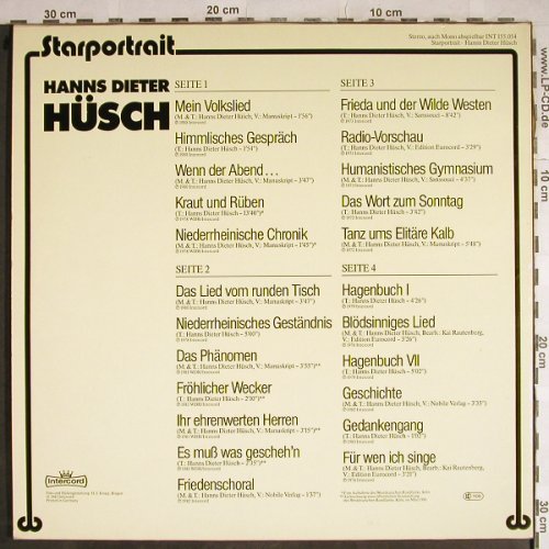 Hüsch,Hanns Dieter: Starportrait, Foc, Intercord(155.054), D, 1983 - 2LP - H8415 - 12,50 Euro