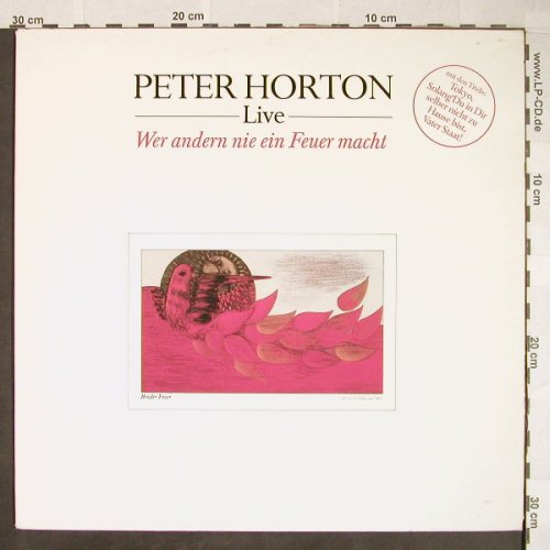 Horton,Peter: Live-Wer Andern Nie Ein Feuer Macht, Nature(0060.579), D, 1983 - LP - H84 - 5,00 Euro