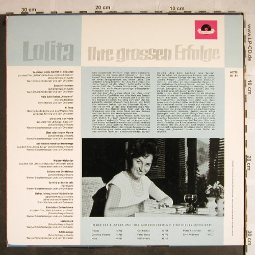 Lolita: Ihre grossen Erfolge, Polydor(46 775), D, 1963 - LP - H8697 - 6,00 Euro