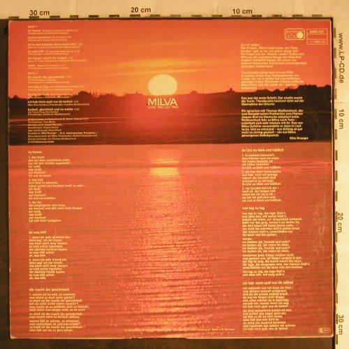 Milva: Von Tag Zu Tag, (singt Theodorakis), Metronome(34 700 5), D, 1978 - LP - H8844 - 4,00 Euro