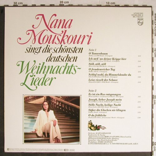 Mouskouri,Nana: Die schönsten deut.Weihnachtslieder, Philips(9120 121), D, 1989 - LP - H8871 - 5,00 Euro