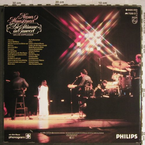 Mouskouri,Nana: Concert'80, Foc, Philips(6685 050), D, 1980 - 2LP - H8873 - 7,50 Euro