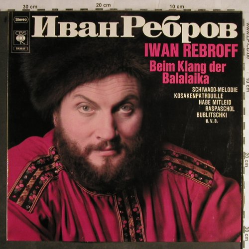 Rebroff,Ivan: Beim Klang der Balalaika, CBS(S 63657), NL, 1969 - LP - H8934 - 5,50 Euro