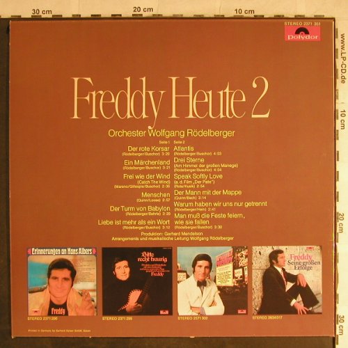 Quinn,Freddy: Heute 2, Polydor(2371 351), D, 1973 - LP - H8962 - 5,00 Euro
