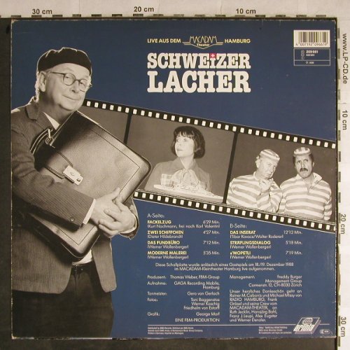 Roderer,Walter: Schweizer Lacher, Live Macadam-HH, Ariola(209 661), D, m-/vg+, 1989 - LP - H8965 - 4,00 Euro