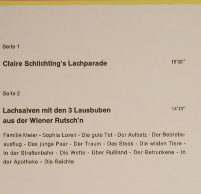 Schlichting,Claire: Lachparade, Decca(ND 621), D, 1971 - LP - H9002 - 3,00 Euro