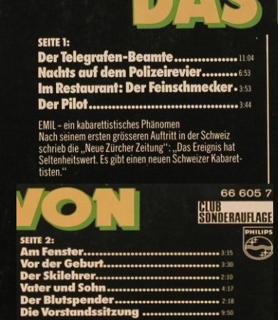 Steinberger,Emil: Das Beste von, Club Sonderauflage, Philips(66 605 7), D,  - LP - H9054 - 4,00 Euro