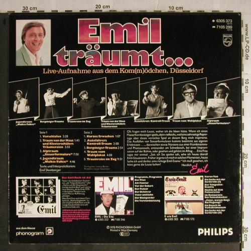 Steinberger,Emil: Emil Träumt..., Live Aufnahmen, Philips(6305 373), D, 1978 - LP - H9058 - 4,00 Euro