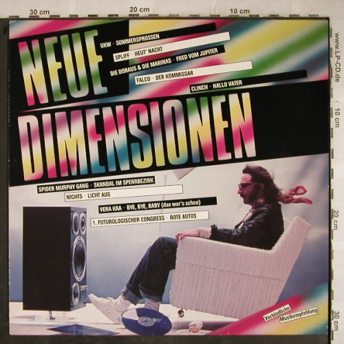 V.A.Neue Dimensionen: UKW...Vera Kaa, 16 Tr. (NDW), Telefunken(6.25266), D, 1982 - LP - H9210 - 5,00 Euro